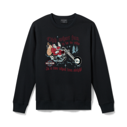 Felpa girocollo da uomo Harley Santa