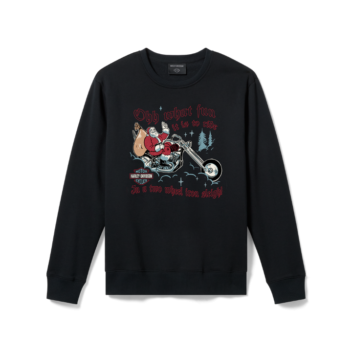 Felpa girocollo da uomo Harley Santa