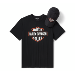 Set regalo da uomo con cappellino e t-shirt Bar & Shield