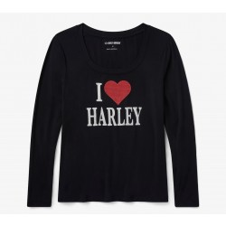 MAGLIETTA BLING I LOVE HARLEY