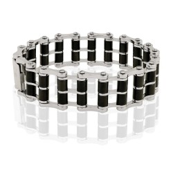 BRACCIALE BIKER A DOPPIA...