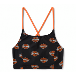 Top bikini a scollo alto da...
